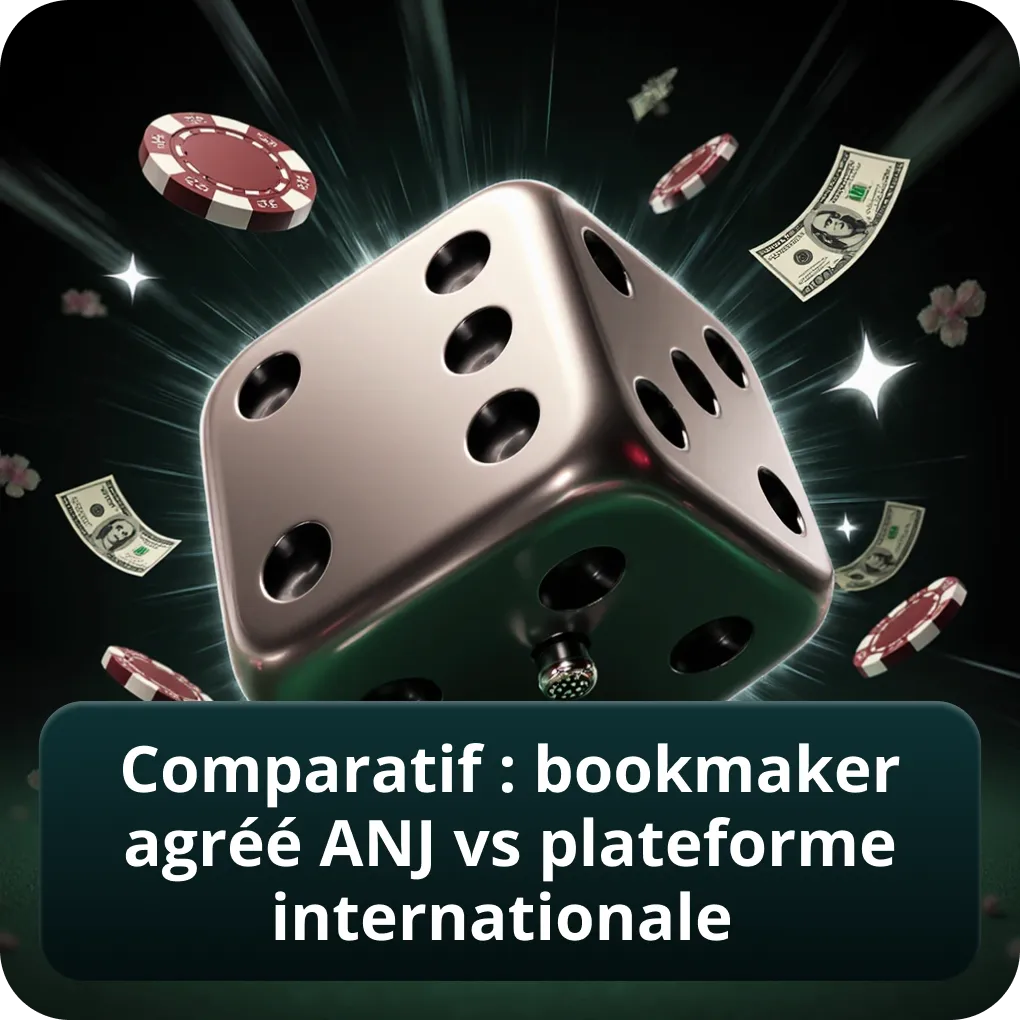 Comparatif : bookmaker agréé ANJ vs plateforme internationale