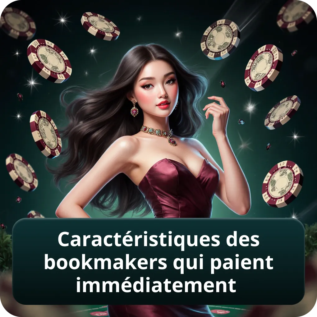 Caractéristiques des bookmakers qui paient immédiatement