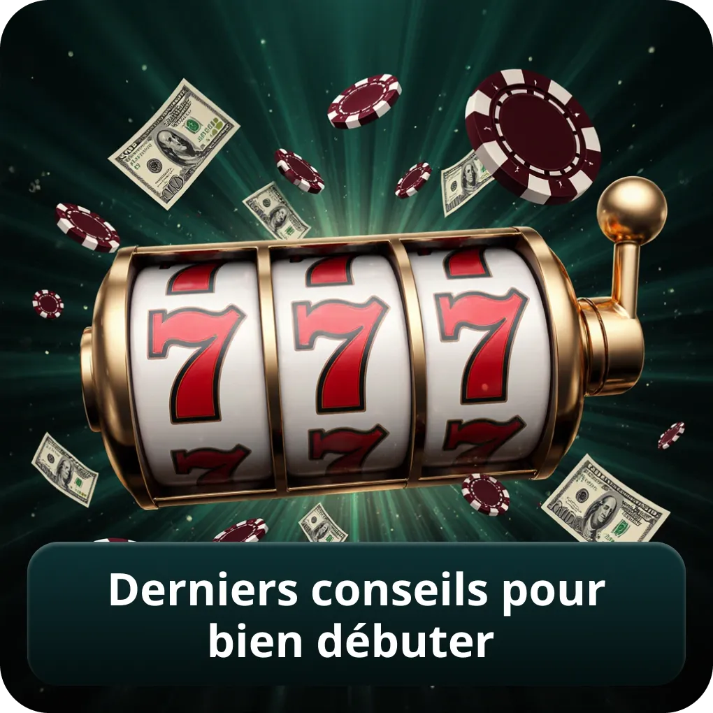 Derniers conseils pour bien débuter