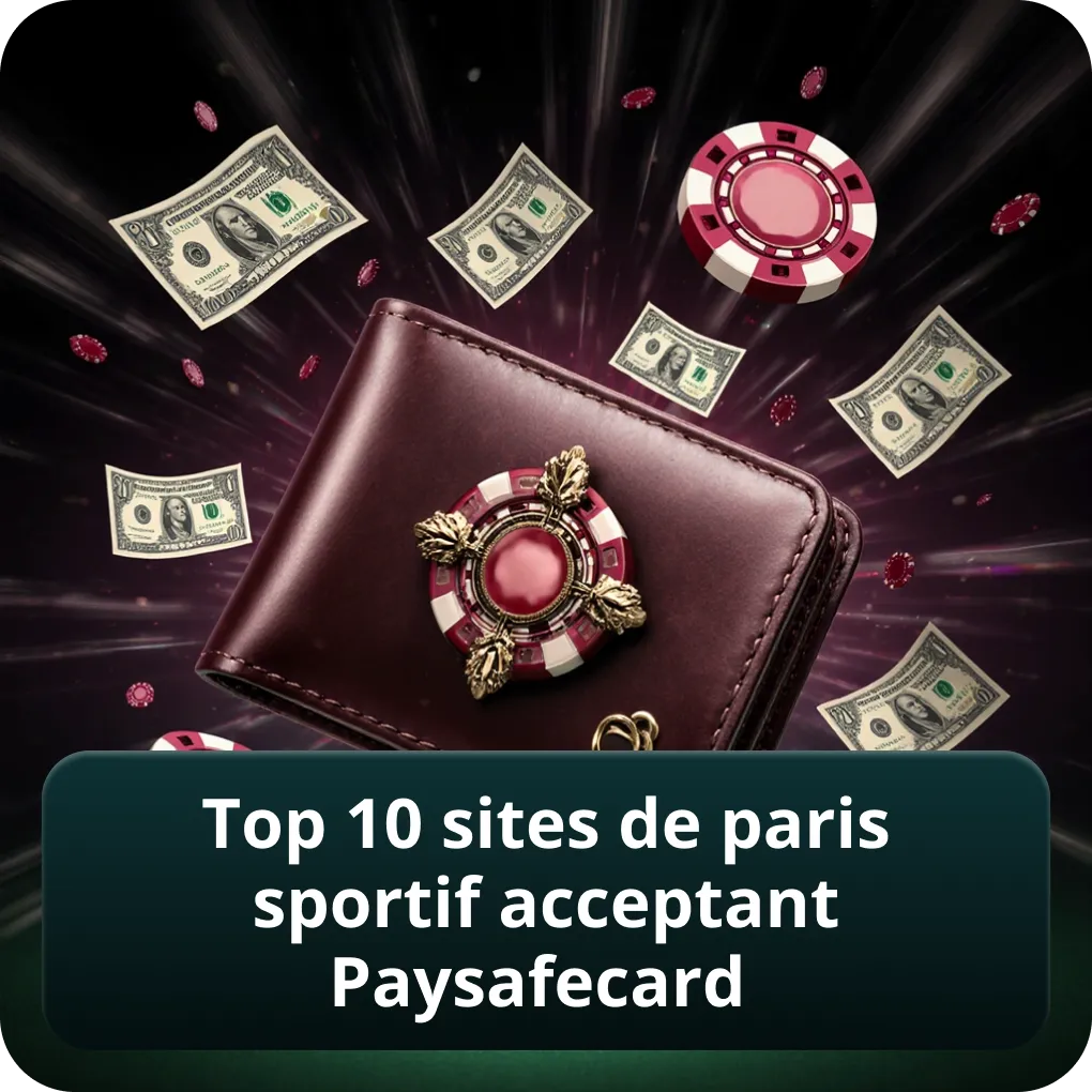 Top 10 sites de paris sportif acceptant Paysafecard