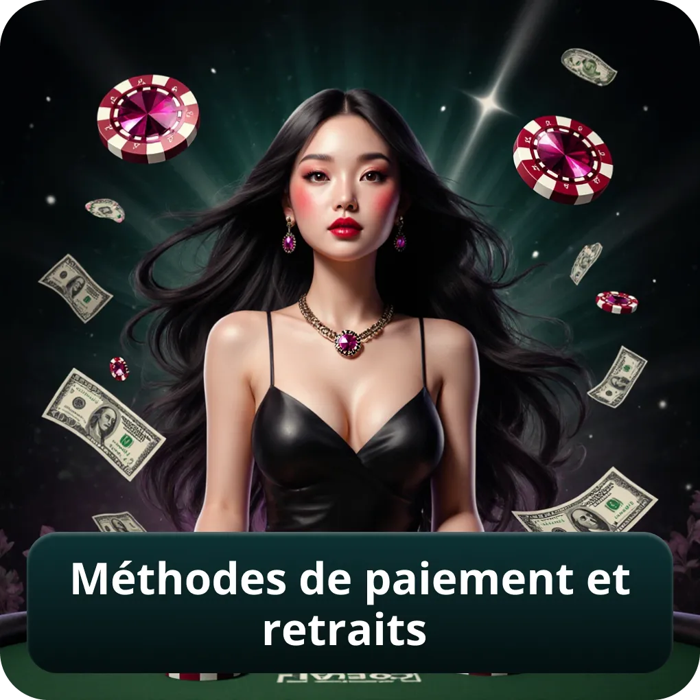 Méthodes de paiement et retraits