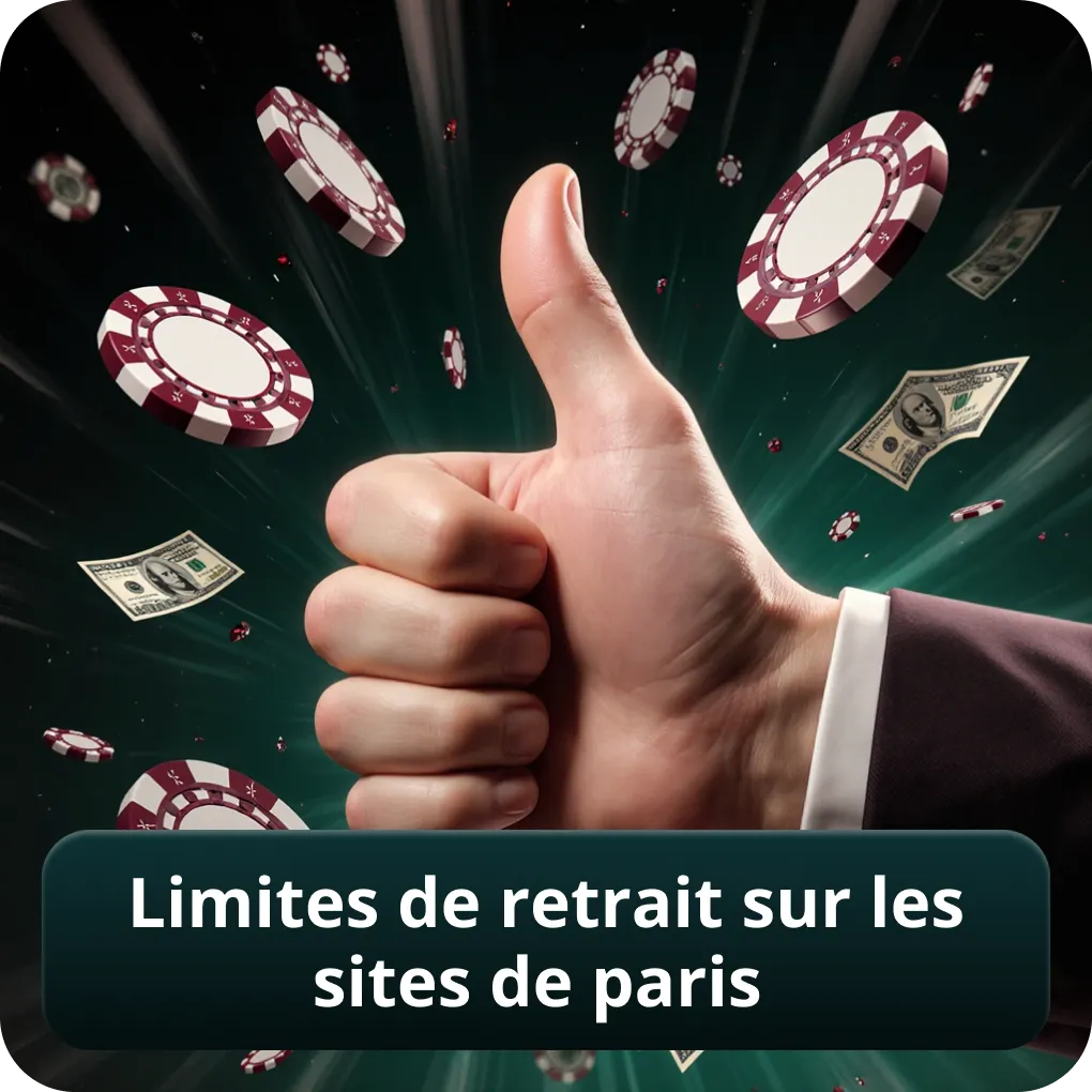 Limites de retrait sur les sites de paris